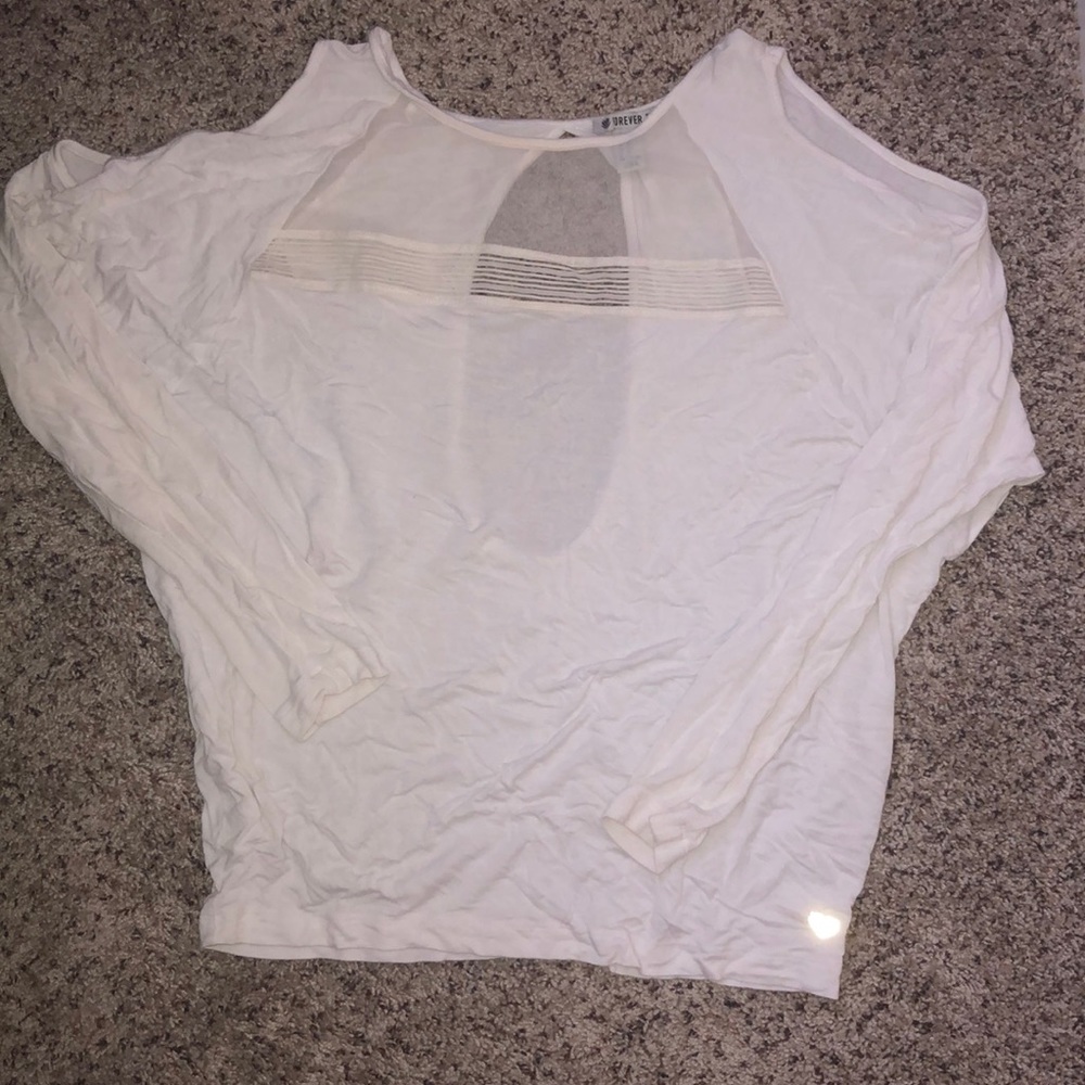 Long sleeve workout shirt.